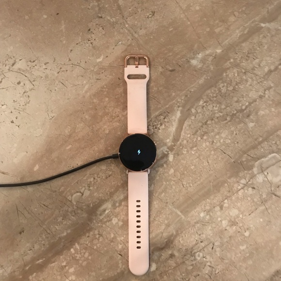 Samsung Galaxy Watch with Pink Strap